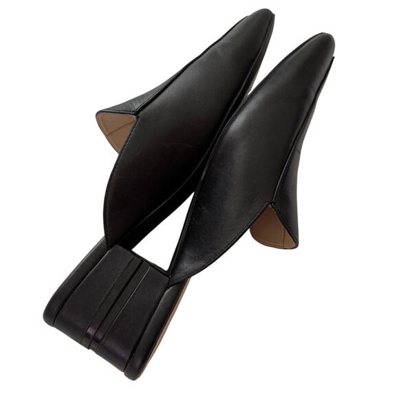 Cole Haan 1.5" Heel Pointed Leather Backless Slip-On Mule Loafer Shoes Black-7.5 - Picture 6 of 10